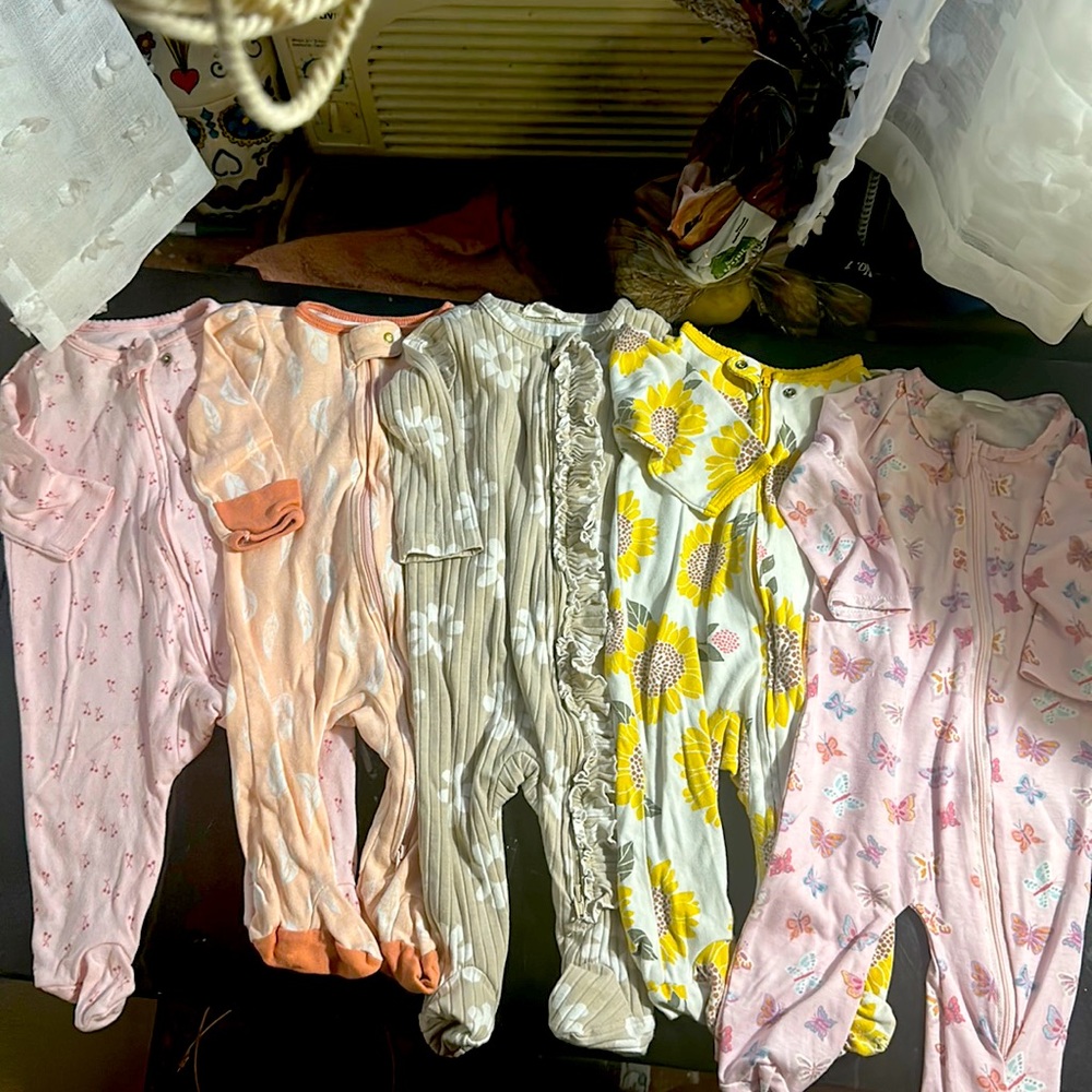 5 pack footies pajamas